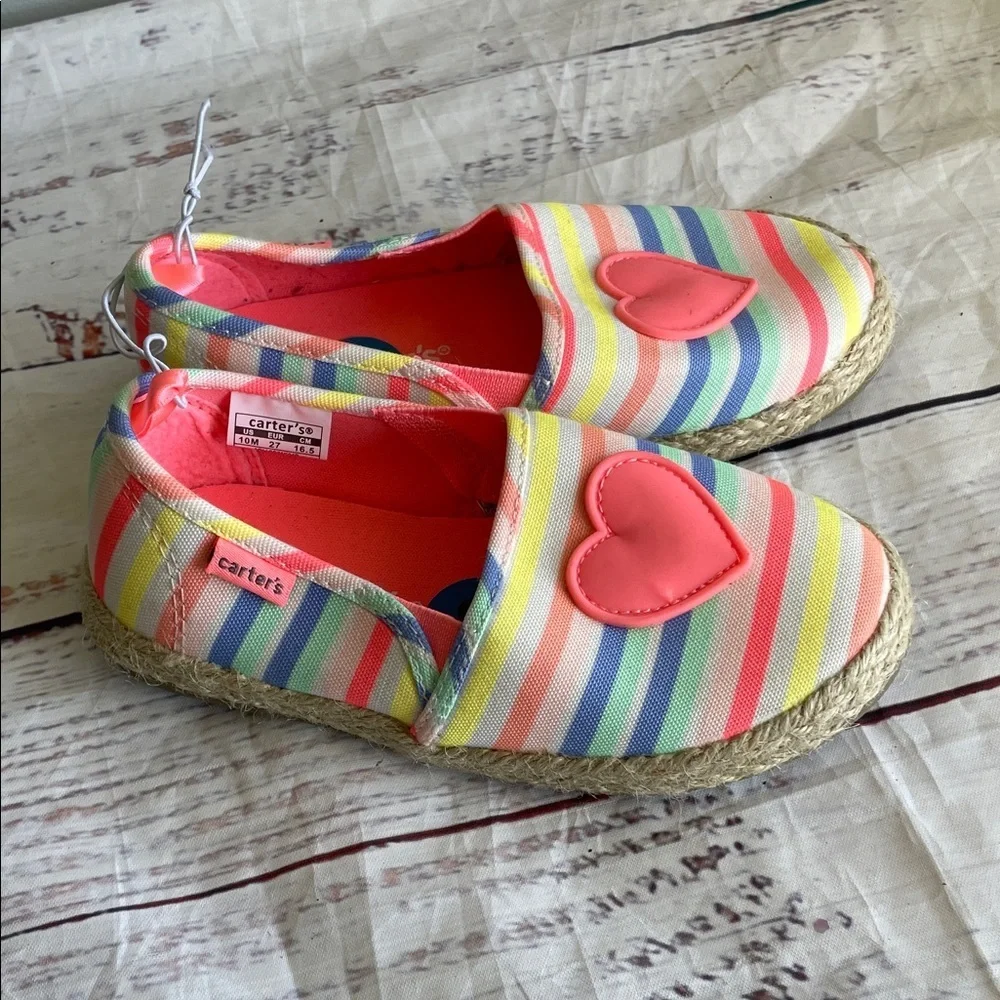 Carter's Kids Multicolor Heart Slippers